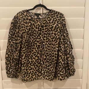 JCREW Top Animal Print